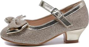 img 2 attached to 👠 Enchanting DeerBunny Glitter Wedding Shoes: Perfect Toddler & Little Girls' Flats