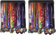 showcase your achievements with goutoports medal holder display hanger rack for 60+ runner medals - sturdy and easy to install (2pcs) logo