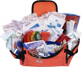 img 2 attached to Fully Stocked Trauma First Aid Kit For EMS, First Responders And Techmed - Orange