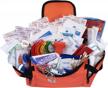 fully stocked trauma first aid kit for ems, first responders and techmed - orange logo