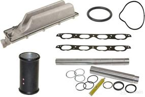 img 3 attached to High-Quality Coolant Repair Kit for BMW E60 E63 E64 E65 E66 E53 E70 💧 & Alpina B7 - Includes Intake Valley Pan, Collapsible Coolant Transfer Pipe Kit, & Steel Gaskets