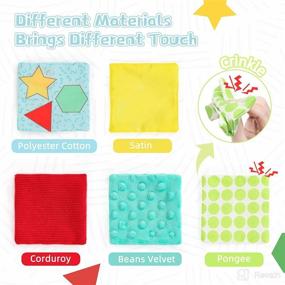 img 3 attached to 🐸 Frogprin Baby Tissue Box Toy: Montessori Sensory Toy for 6-12 Months, with Silk Scarves, Stuffed Tissues, and Crinkle Paper - Perfect for Newborns, Toddlers, and Infants