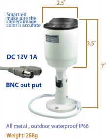 img 3 attached to Усилите свою CCTV-безопасность с водонепроницаемой камерой широкого угла обзора от BlueFishCam