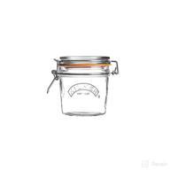 🏺 kilner round clip top jar - convenient 12-fl oz storage solution, 1 ea logo