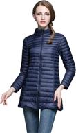 🧥 camii mia women's packable lightweight coats, jackets, and vests - resistant clothing logo
