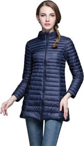 img 4 attached to 🧥 Camii Mia Women's Packable Lightweight Coats, Jackets, and Vests - Resistant Clothing