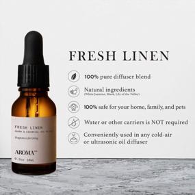 img 3 attached to Revitalize Your Space With AromaTech'S Fresh Linen Aroma Oil Scent For Diffusers - 10Ml