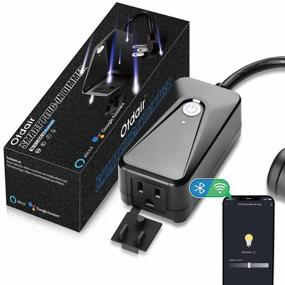 img 4 attached to Otdair Smart Dimmer Plug: совместим с Alexa и Google Assistance, с поддержкой Wi-Fi и Bluetooth, IP55 водонепроницаемый для использования на открытом воздухе — идеально подходит для гирлянд, светильников для патио и торшеров
