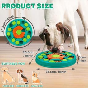 img 2 attached to WINGPET Interactive Dog Puzzle Toys - Slow Feeder For IQ Training, Mental Enrichment, And Treat Dispensing - Suitable For Small, Medium, And Large Dogs