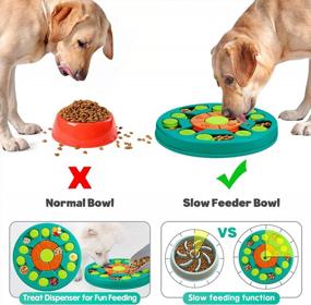 img 1 attached to WINGPET Interactive Dog Puzzle Toys - Slow Feeder For IQ Training, Mental Enrichment, And Treat Dispensing - Suitable For Small, Medium, And Large Dogs