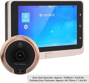 img 1 attached to 5'' OLED Screen Video Doorbell Camera With IR Night Vision, Motion Detection & 160° Wide-Angle Lens