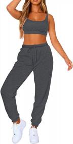 img 3 attached to 2-Piece Women'S Tracksuit Set With Bra Top And Sweatpants By Fixmatti