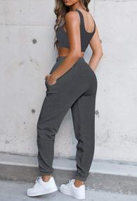 img 1 attached to 2-Piece Women'S Tracksuit Set With Bra Top And Sweatpants By Fixmatti