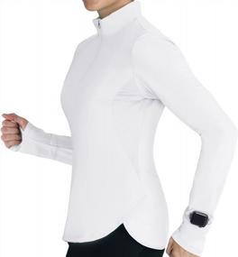 img 4 attached to Hiverlay UPF50+ SPF Quick Dry Long Sleeve Workout Shirts For Women - Lightweight Pullover Ideal For Running, Hiking, Golfing, And More!