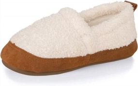 img 4 attached to Cozy Micro Suede Indoor/Outdoor Women'S House Slipper For Warm Comfort By Surblue