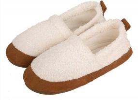 img 1 attached to Cozy Micro Suede Indoor/Outdoor Women'S House Slipper For Warm Comfort By Surblue