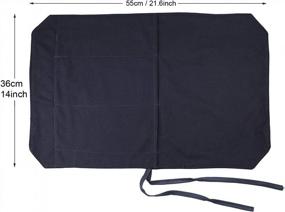 img 2 attached to Portable Chef Knife Roll Bag With 4 Slots For Knives - Ideal For Travel, Work, BBQ, And Camping - Black