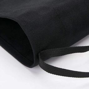 img 1 attached to Portable Chef Knife Roll Bag With 4 Slots For Knives - Ideal For Travel, Work, BBQ, And Camping - Black