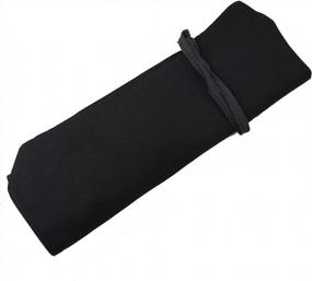 img 3 attached to Portable Chef Knife Roll Bag With 4 Slots For Knives - Ideal For Travel, Work, BBQ, And Camping - Black