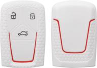 🔑 protect your audi keys with kwmobile key cover in white/red логотип