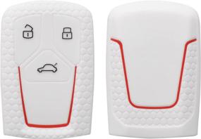 img 4 attached to 🔑 Protect Your Audi Keys with kwmobile Key Cover in White/Red