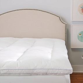 img 2 attached to Queen Size BioPEDIC Memory Plus Deluxe White Mattress Topper