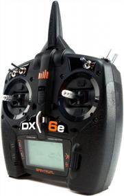 img 3 attached to Spektrum DX6e 6-Channel DSMX 2.4GHz RC Radio Transmitter (No 📻 Receiver) - 250 Model Memory, Telemetry, Wireless Trainer Link - Black