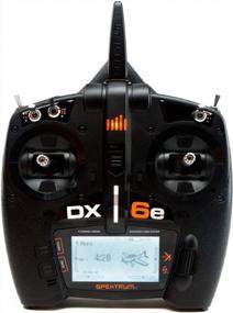 img 4 attached to Spektrum DX6e 6-Channel DSMX 2.4GHz RC Radio Transmitter (No 📻 Receiver) - 250 Model Memory, Telemetry, Wireless Trainer Link - Black
