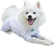 🐾 cover me by tui - medical pet shirt for small pets - adjustable fit puppy print recovery shirt - short sleeve pullover логотип