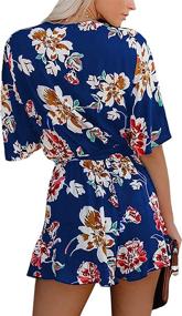 img 2 attached to Relipop Womens Jumpsuit Floral Elastic Women's Clothing ~ Dresses