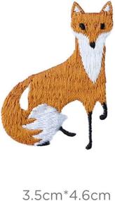 img 3 attached to Cute And Cool: 4 Fox Embroidery Patches For Iron-On Or Sewing Application