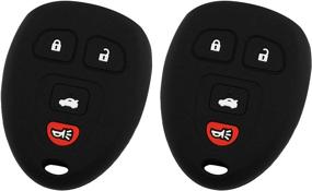 img 2 attached to 🔑 GM Buick Cadillac Chevrolet Pontiac Saturn Keyless Entry Remote Cover Protector - Pack of 2 (15252034, 15912859)