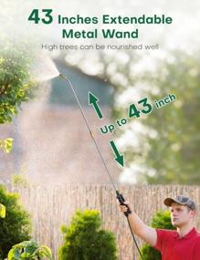 img 1 attached to Effortlessly Maintain Your Garden With KIMO 3 Gallon Electric Backpack Sprayer- 20V Battery Powered With 3 Water Nozzles And 2 Extended Wands