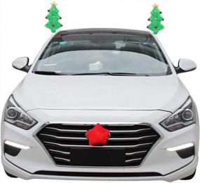 img 3 attached to Enhance Your Holiday Ride With AutoRocking Christmas Car Decorations – Includes Christmas Tree Costume Kit, Antler Ornaments, And Xmas Car Styling – Perfect Gift For Car Enthusiasts