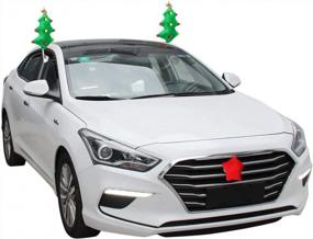 img 2 attached to Enhance Your Holiday Ride With AutoRocking Christmas Car Decorations – Includes Christmas Tree Costume Kit, Antler Ornaments, And Xmas Car Styling – Perfect Gift For Car Enthusiasts