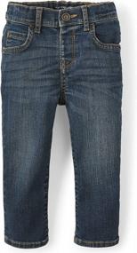 img 4 attached to Trendy And Comfy: Stretch Skinny Jeans For Your Baby And Toddler Boys By The Children'S Place