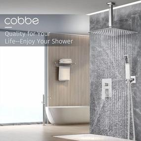 img 1 attached to Complete Cobbe Shower System Set With 12In Rainfall Head & Handheld - Includes Rough-In Valve Body & Trim