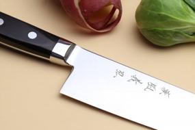 img 1 attached to 8.25 Inch Yoshihiro High Speed Steel Gyuto Chef'S Knife With Black Pakkawood Handle And No Saya - Ideal For Professional Cooking
