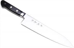 img 4 attached to 8.25 Inch Yoshihiro High Speed Steel Gyuto Chef'S Knife With Black Pakkawood Handle And No Saya - Ideal For Professional Cooking