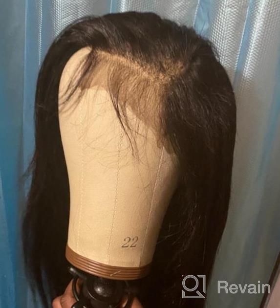 img 1 attached to 100% Unprocessed Brazilian Virgin Hair - Brazilian Straight Human Hair Bundle Deal With Closure In Middle Part - Natural Black Color - 3 Bundles (20", 22", 24") With 18" Closure review by Jim Escobedo