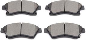 img 4 attached to 🔥 SCITOO Ceramic Brake Pads, Front Brake Pads Kit for Chevrolet Cruze & Sonic (2011-2017) | High Performance & Durable