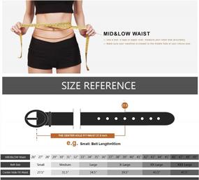 img 2 attached to Fashionable Women'S Faux Leather Belts For Stylish Jeans - By Earnda