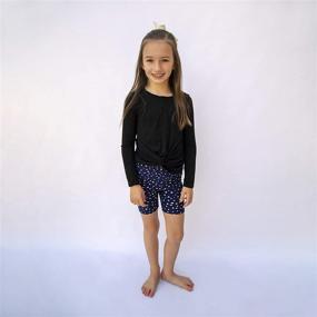 img 3 attached to 👧 POPINJAY Girls Short Leggings X Small - Stylish & Comfortable Active Wear for Girls