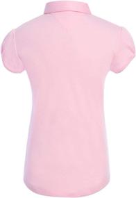 img 3 attached to Tommy Hilfiger Sleeve Interlock Collar Girls' Clothing ~ Tops, Tees & Blouses