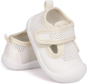 img 4 attached to 👟 Breathable Lightweight Sneakers for Boys - First Walking Trainers