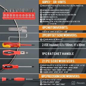 img 2 attached to 100 Piece Screwdriver Insulated Precision Screwdrivers