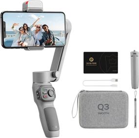 img 4 attached to 📱 Zhiyun Smooth Q3 Combo - Foldable Phone Gimbal Stabilizer, 3-Axis Handheld Stabilizer with Light Auto Inception, Dolly-Zoom, Time-Lapse, and Gimbal Bag