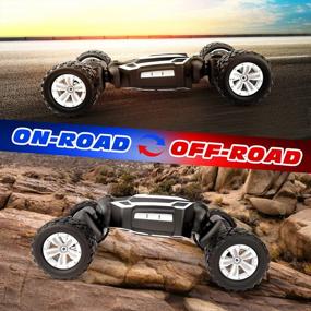 img 3 attached to Tecnock RC Car Remote Control Crawler, 1:14 Scale 15Km/H 4WD 2.4 GHz All Terrains Transform Toy Stunt Car For Kids Adults - 60 Mins Play, Gift For Boys Girls (Silver)