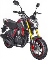 black and red lifan x-pro kp mini 150 gas motorcycle: a stylish and powerful street bike for adults logo