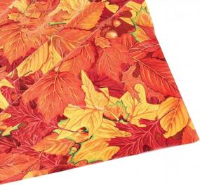 img 1 attached to 🍂 Beistle, 2-Pack Autumn Leaf Tablecovers, 54'' x 108''